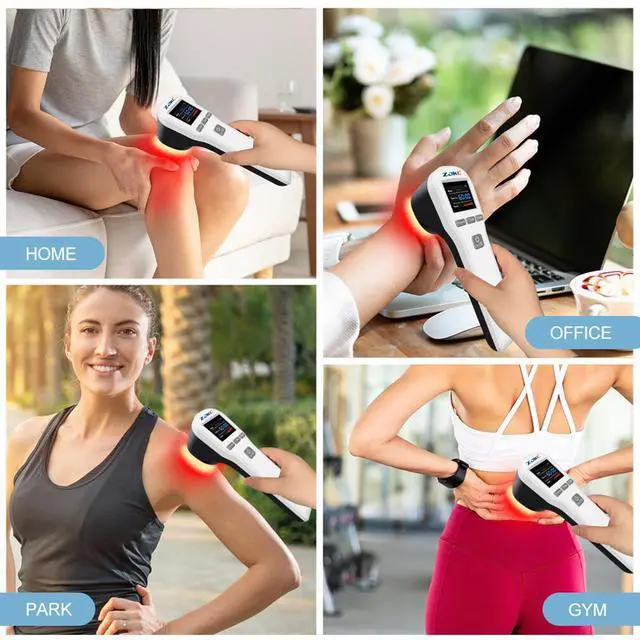Alt view image 5 of 7 - ZJKC 880mW Cold Laser LLLT Red Light Phototherapy Device for Pain Relief Treatment