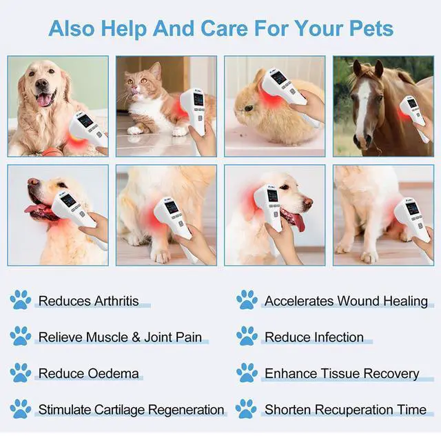 Alt view image 6 of 7 - ZJKC 880mW Red Light Therapy Low Level Laser Treatment Device for Pain 650nm 808nm