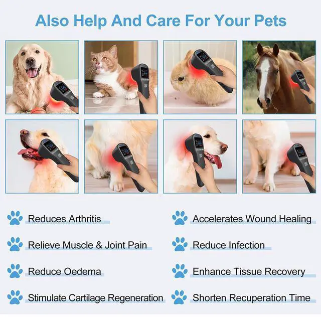 Alt view image 6 of 7 - ZJKC 880mW Red Light Therapy At Home for Pain Infrared Laser Treatment Low Level LLLT