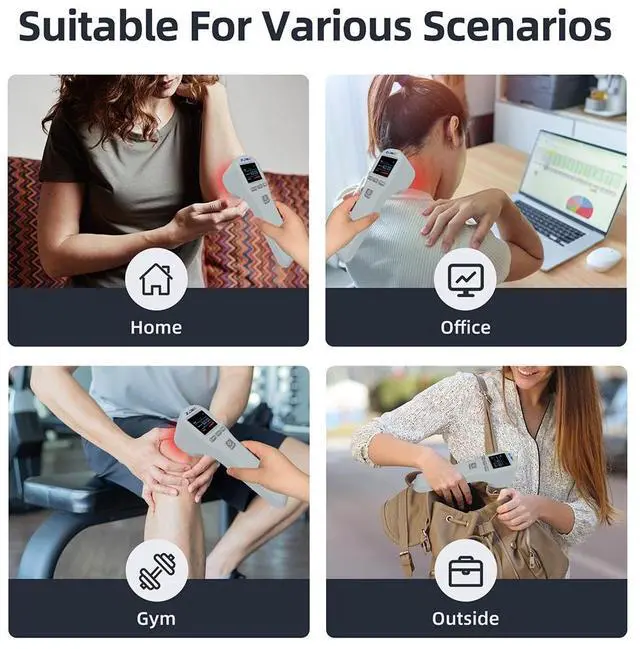 Alt view image 4 of 7 - ZJKC Red Infrared Light Therapy Device Cold Laser Machine for Muscle and Joint Pain