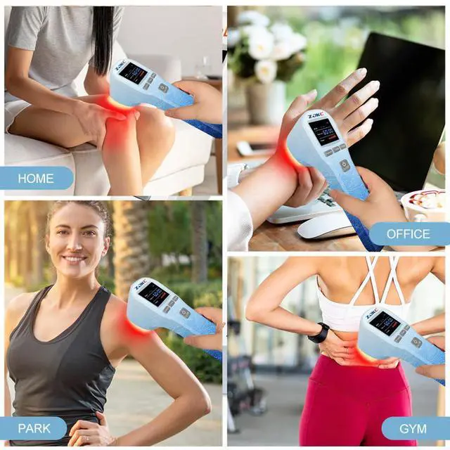 Alt view image 5 of 7 - ZJKC 880mW Cold Laser Therapy Device Infrared Light for Body Pain Relief 650nm+808nm