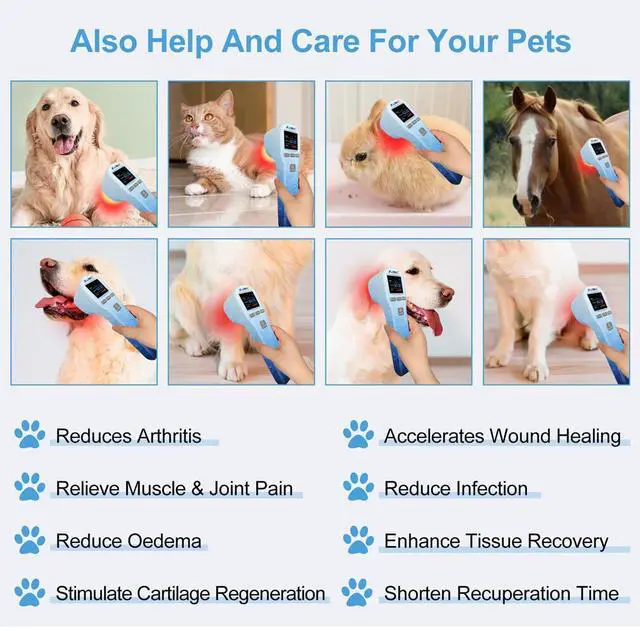 Alt view image 6 of 7 - ZJKC 880mW Cold Laser Therapy Device Infrared Light for Body Pain Relief 650nm+808nm