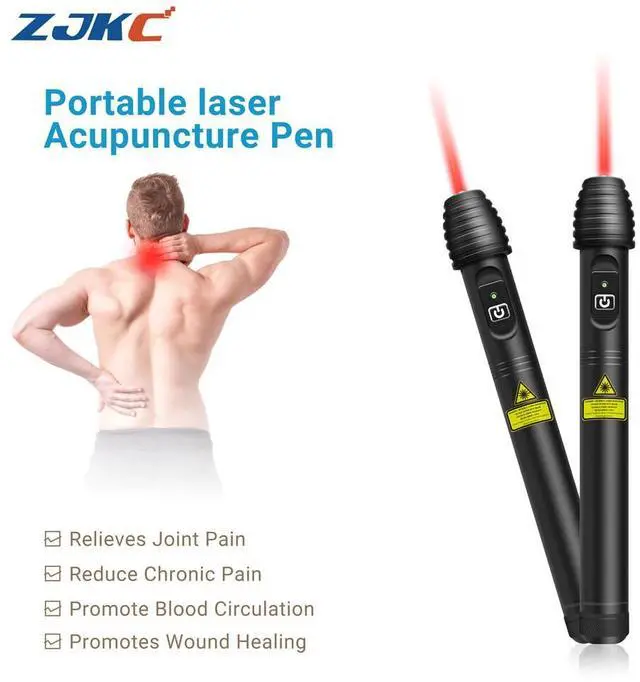 Main image of ZJKC 500mW 808nm Cold Laser Treatment for Body Pain Acupuncture Pen Physical Therapy