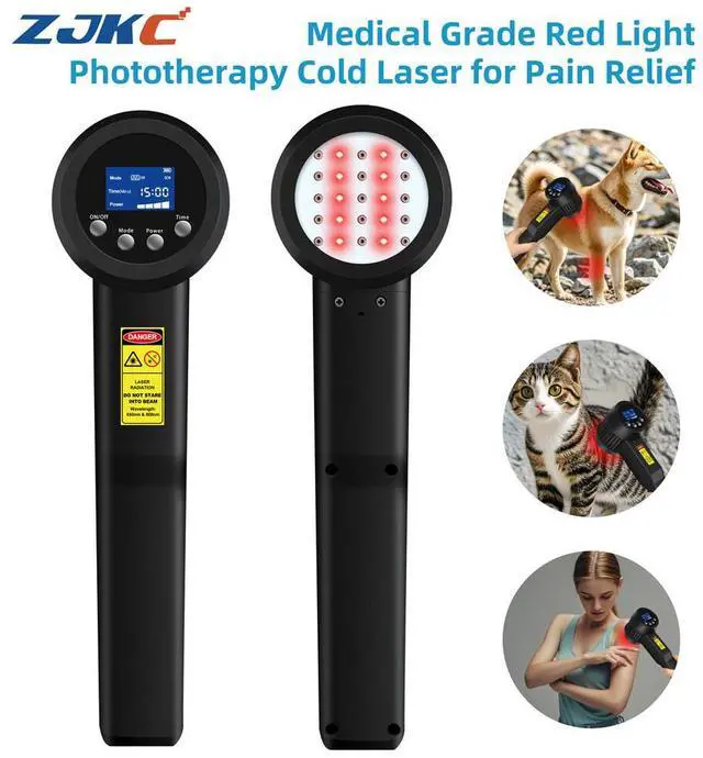 Main image of ZJKC 8W/8000mW Low Level Cold Laser Physical Therapy Device For Huamn and Pets Pain