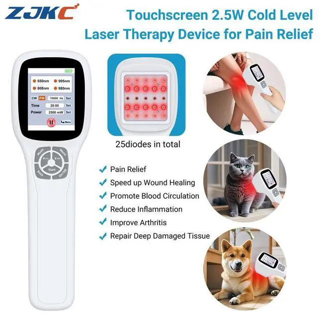 Main image of ZJKC 650nm 808nm 905nm 980nm LLLT Light Device Cold Laser Therapy for Pain Relief