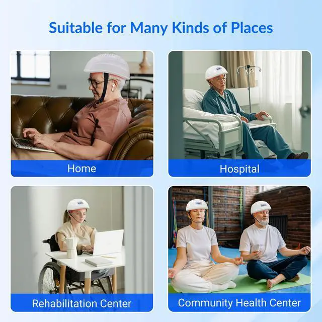 Alt view image 3 of 7 - ZJKC 810nm Near Infrared Light Therapy for Brain Stroke Parkinson Treatment Helmet