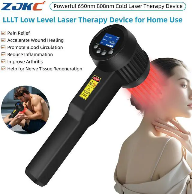 Main image of ZJKC 3W Handheld Laser Therapy for Osteoarthritis Device 808nm 650nm Red Light Laser