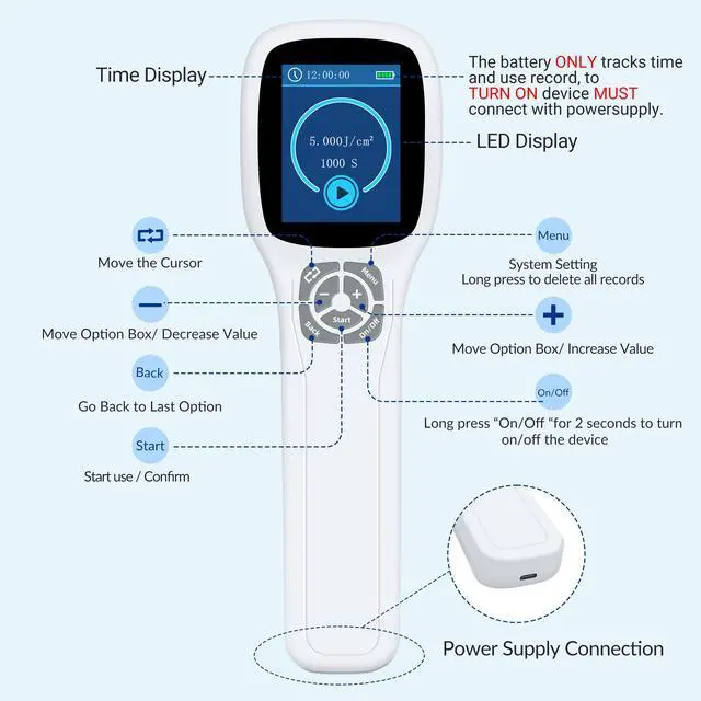 Alt view image 2 of 7 - ZJKC Touchscreen 49 Diodes Cold Laser Therapy Device For Pain Relief 650/808nm 905nm 980nm