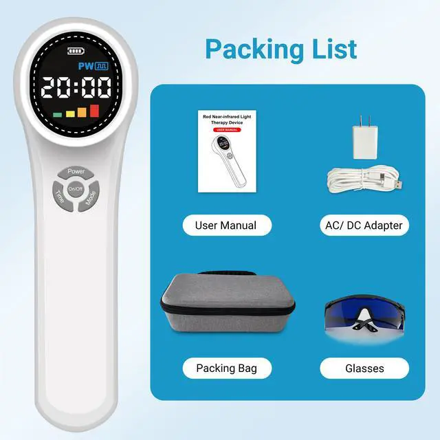 Alt view image 5 of 7 - ZJKC 1760mW Class 3b/4 Laser Therapy for Pain Relief Red Light Cold Laser Treatment