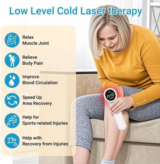 Alt view image 3 of 7 - ZJKC 1760mW Class 3b/4 Laser Therapy for Pain Relief Red Light Cold Laser Treatment