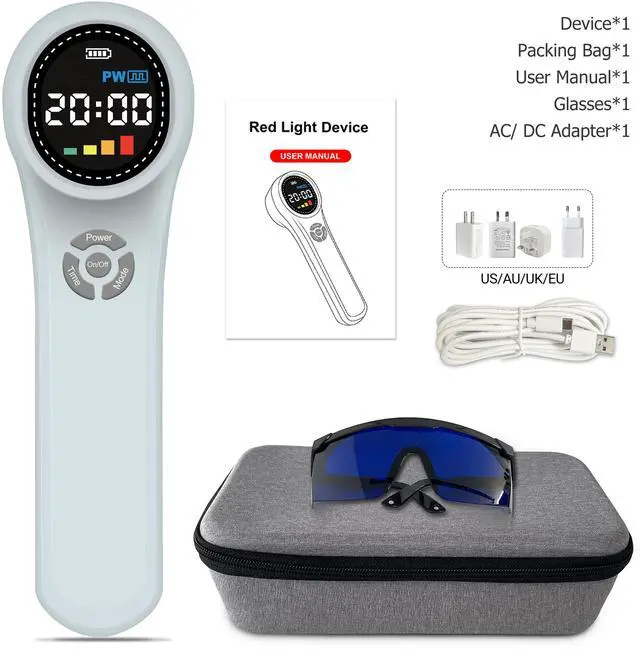 Alt view image 7 of 7 - ZJKC 1760mW Cold Laser Therapy Device Pain Relief LLLT Soft Red Light Lazer Treatment