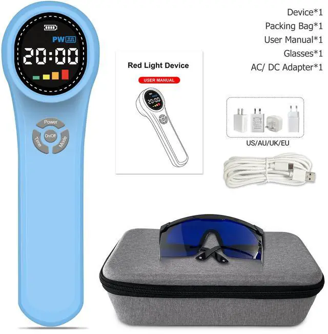 Alt view image 5 of 7 - ZJKC 1760mW Cold Laser for Home Use Red Infrared Light Therapy Device for Pain Relief