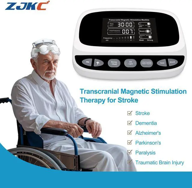 Main image of ZJKC Repetitive Magnetic Stimulation Brain Therapy for Depression Insomnia Parkinson
