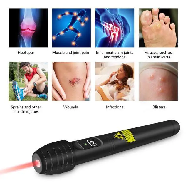 Alt view image 4 of 7 - ZJKC 500mW Laser Treatment for Knee Pain Stimulation of Acupuncture Points Pen 808nm