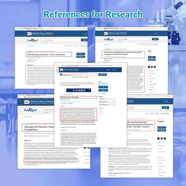 Alt view image 7 of 7 - ZJKC 308nm Excimer Home Phototherapy Device for Skin Diseases Uvb Light 20mW/cm2