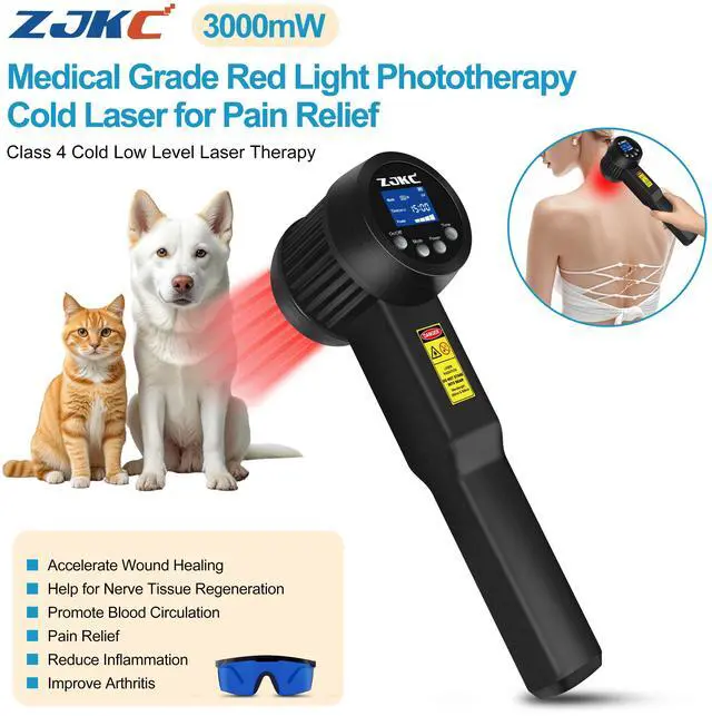 Main image of ZJKC 3000mW Low Level Laser Therapy Cold Laser Device For Arthritis Pain Relief