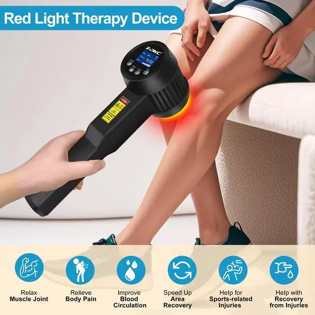 Alt view image 3 of 7 - ZJKC 3W 650nm 808nm Cold Laser Treatment for Arthritis Frozen Shoulder Back Hand Pain
