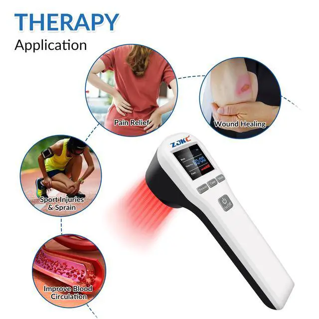 Alt view image 5 of 7 - ZJKC Class 4 Cold Laser Therapy Low Level Light Treatment for Pain Relief Device OFFE