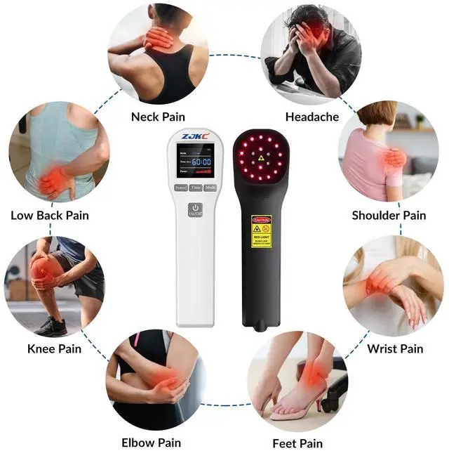 Alt view image 3 of 6 - ZJKC 880mW Low Level Laser Therapy Treatment Device for Pain Relief 650nm 808nm