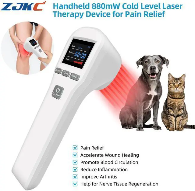 Main image of ZJKC 880mW Shoulder Therapy Cold Laser Treatment Device for Pain Relief 650nm 808nm