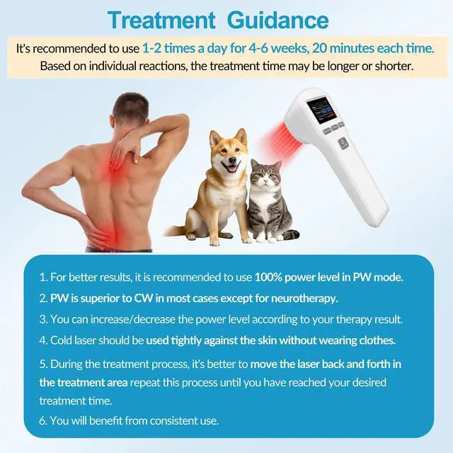 Alt view image 5 of 7 - ZJKC 880mW Shoulder Therapy Cold Laser Treatment Device for Pain Relief 650nm 808nm