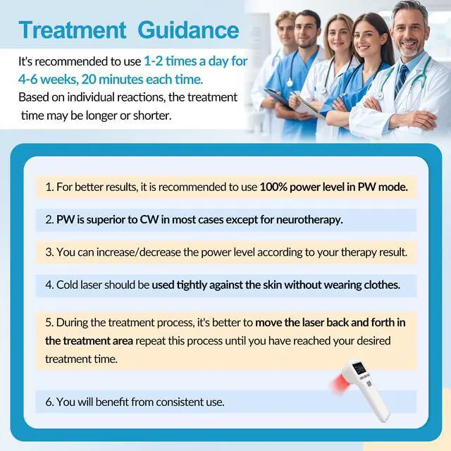 Alt view image 7 of 7 - ZJKC 880mW Cold Laser Red Infrared Light Therapy for Back Shoulder Pain 650nm 808nm