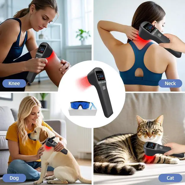 Alt view image 3 of 5 - ZJKC 880mW Phototherapy Treatment Red Infra Light Cold Laser Device for Pain Relief