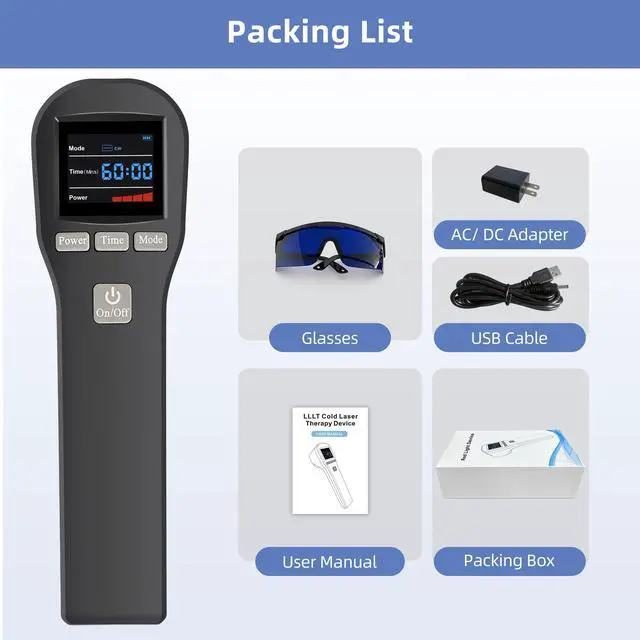 Alt view image 5 of 5 - ZJKC 880mW Phototherapy Treatment Red Infra Light Cold Laser Device for Pain Relief