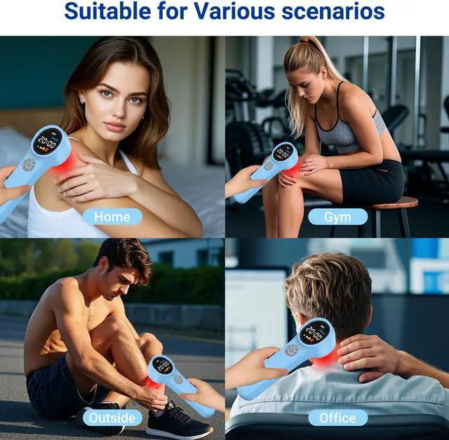 Alt view image 4 of 6 - ZJKC 1760mW Cold Laser Therapy Machine Red Infrared Light Device for Pain Relief