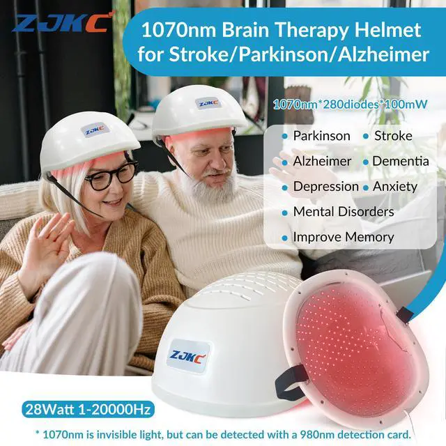 Main image of ZJKC 1070nm Led Infrared Light Therapy Helmet Natural Treatment for Parkinson Stroke