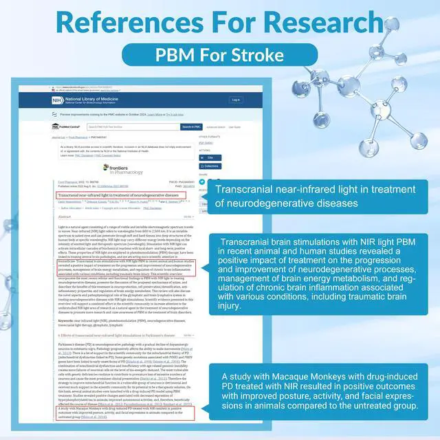 Alt view image 7 of 7 - ZJKC 1070nm Led Infrared Light Therapy Helmet Natural Treatment for Parkinson Stroke
