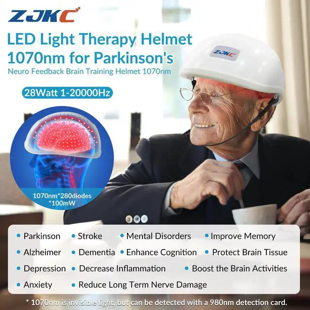 Main image of ZJKC 1070nm Stroke Therapy Photobiomodulation PBM Helmet for Alzheimer Parkinson