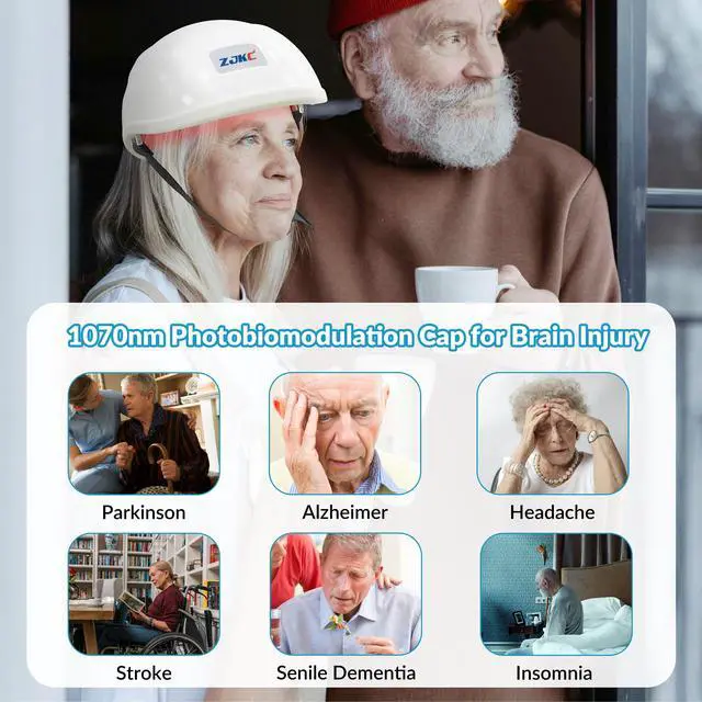 Alt view image 3 of 7 - ZJKC 1070nm Stroke Therapy Photobiomodulation PBM Helmet for Alzheimer Parkinson