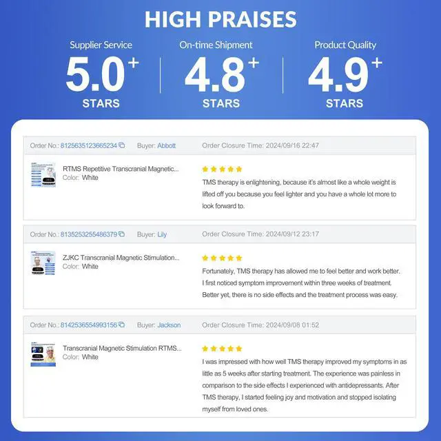 Alt view image 7 of 7 - ZJKC Transcranial Magnetic Stimulation for Ocd Insomnia Parkinson Treatment Machine