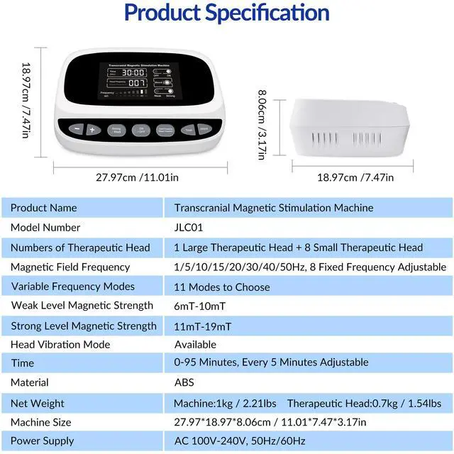 Alt view image 5 of 7 - ZJKC Transmagnetic Stimulation Rtms Therapy Machine For Autism Insomnia Parkinson