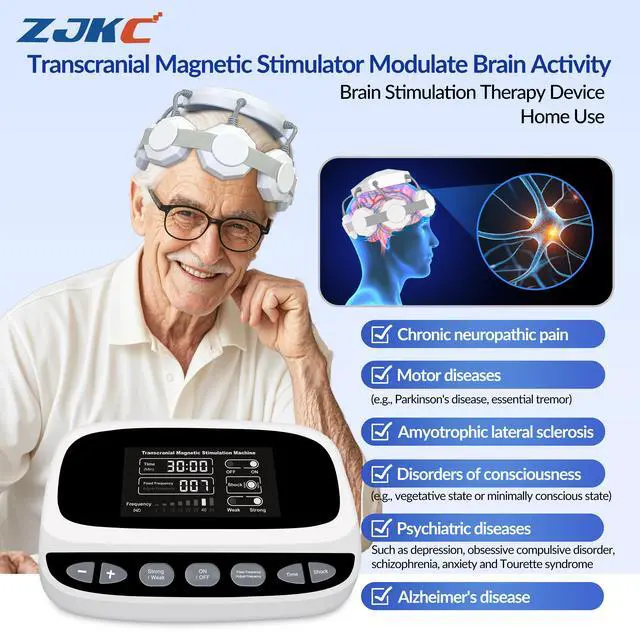Main image of ZJKC Tms Magnetic Brain Stimulation Treatment for Alzheimer Stroke Anxiety Therapy