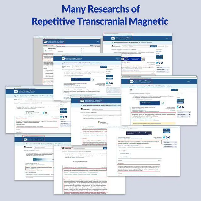 Alt view image 7 of 7 - ZJKC Tms Magnetic Therapy for Depression Autism Transcrania Stimulation Machine