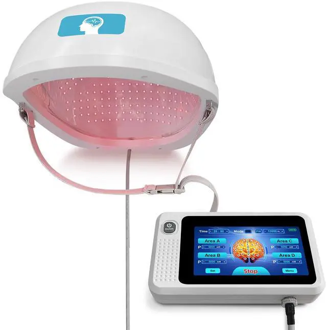 Main image of ZJKC Rechargebale 810nm Parkinson Devices Dementia Product Infrared Therapy Helmet Parkinsons