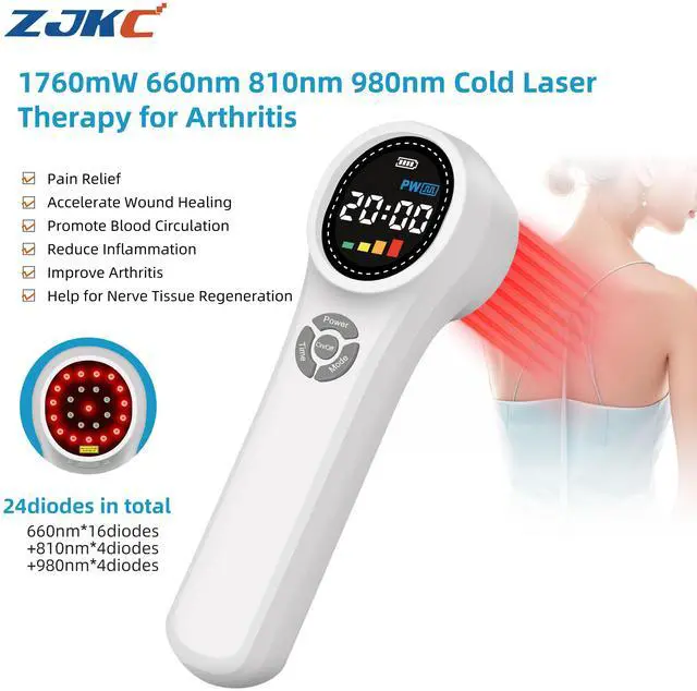 Main image of ZJKC Clinice Use 1760Mw Red Laser Therapy Laser Acupuncture Near Me For Inflammation Relief