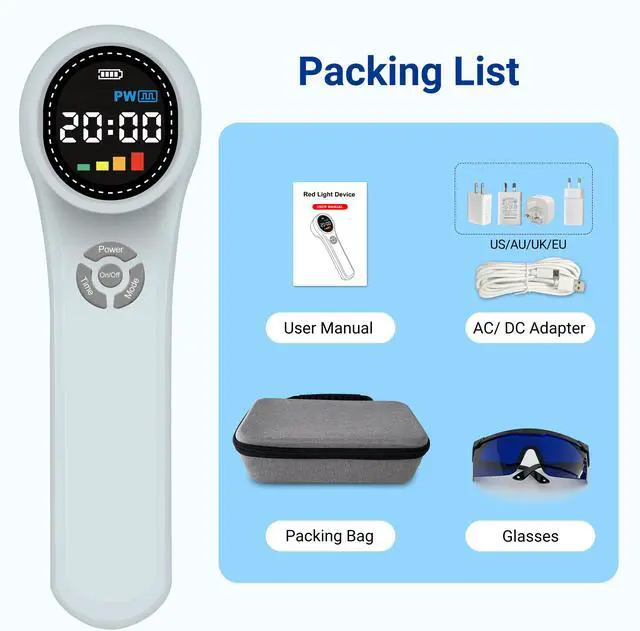 Alt view image 6 of 7 - ZJKC Rechargebale 1760Mw Low Level Laser Class Iv Laser Therapy Feet Inflammation Treatment