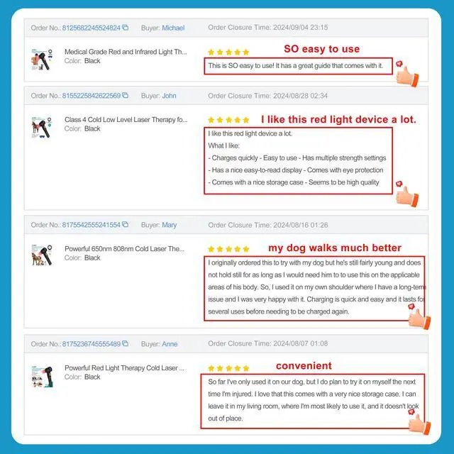 Alt view image 7 of 7 - ZJKC 8W Low Level Cold Laser Physical Therapy Device For Huamn Pets Pain Relief