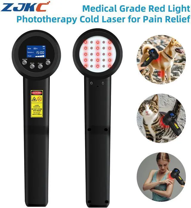 Main image of ZJKC 3W Red Light Therapy For Arthritis 650Nm 808Nm Cold Laser Treatment Device For Swollen Ankles