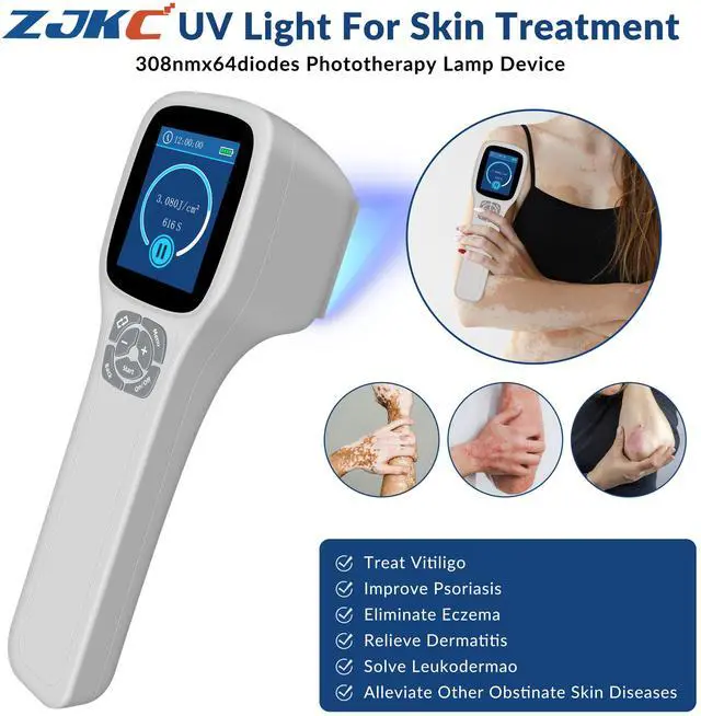 Main image of ZJKC New 308nm Uvb Phototherapy Device UV Light Therapy Lamp for Body Skin Diseases