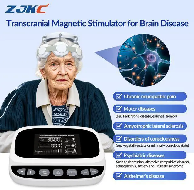 Main image of ZJKC Transmagnetic Stimulation Therapy Brain Treatment for Schizophrenia Depression