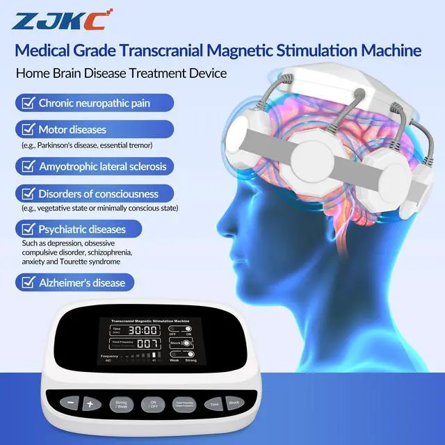 Main image of ZJKC Transcranial Magnetic Stimulation TMS Brain for Alzheimer Parkinson Anxiety