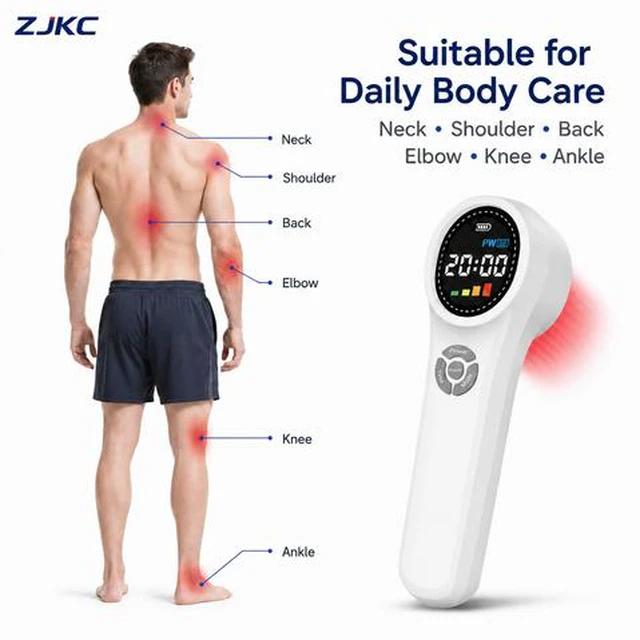Alt view image 4 of 6 - ZJKC HHL02 1760mW Handheld Laser Device 24 Diodes 660nm 808nm 980nm Rechargeable Portable Device with Adjustable Power and Timer