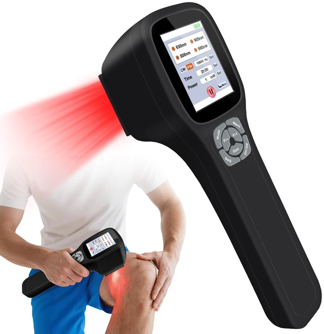 Main image of ZJKC 2500mW Cold Laser Therapy Device for Pain Relief, 4 Wavelength Red Light Laser Therapy Machine, 650nm 808nm 905nm 980nm, 25 Diodes, Handheld Veterinary Laser Therapy for Dogs Cats Horses and Pets