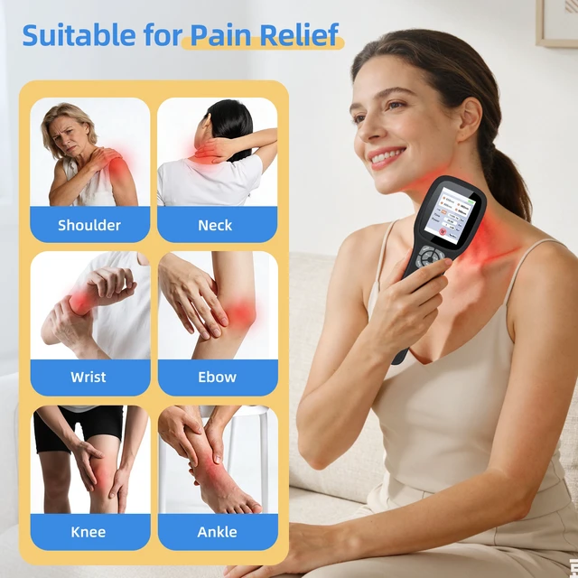 Alt view image 2 of 7 - ZJKC 2500mW Cold Laser Therapy Device for Pain Relief, 4 Wavelength Red Light Laser Therapy Machine, 650nm 808nm 905nm 980nm, 25 Diodes, Handheld Veterinary Laser Therapy for Dogs Cats Horses and Pets