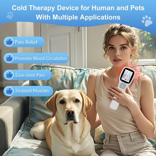 Alt view image 3 of 7 - ZJKC 2500mW Cold Laser Therapy Device for Pain Relief, Red Light Laser Therapy for Pain, 4 Wavelengths 650nm 808nm 905nm 980nm, 25 Diodes, Handheld Laser Physiotherapy Machine, Rechargeable