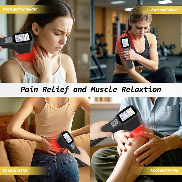 Alt view image 5 of 7 - ZJKC 2500mW Cold Laser Therapy Device for Humans and Pets, Laser Therapy for Pain Relief, Veterinary Laser Therapy for Dogs and Horses, 4 Wavelength Red Light Therapy Laser, 25 Diodes, Rechargeable